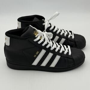 Adidas Pro Model Black White Shell Toe Sneakers Size 9